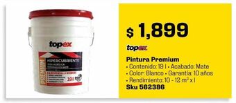 Sodimac Homecenter Pintura premium 19 l blanco oferta