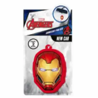 Aromatizante new car iron man face 2 piezas