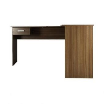 Muebles Dico Escritorio en l con 1 cajon fenix jm-1181 café oferta
