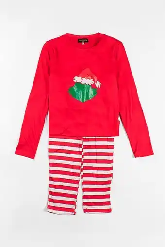 Santory Set de pijama con playera y pantalón navideño para niña oferta