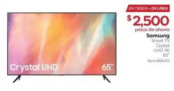 Costco Samsung Smart TV Crystal UHD 4K 65" oferta