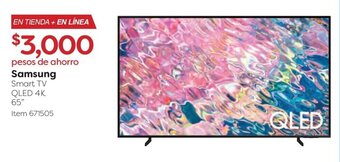 Costco Samsung Smart TV QLED 4K 65" oferta