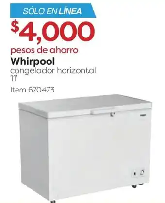 Costco Whirlpool Congelador Horizontal 11' oferta
