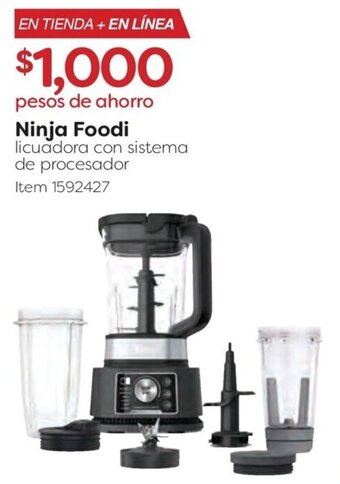 Costco Ninja Foodi Licuadora con sistema de Procesador oferta