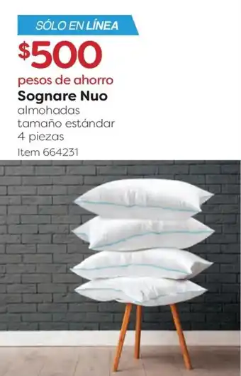 Sognare Nuo Almohadas Tamaño Estándar 4 piezas