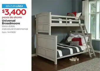 Costco Universal Broadmoore Litera Doble Individual / Matrimonial oferta