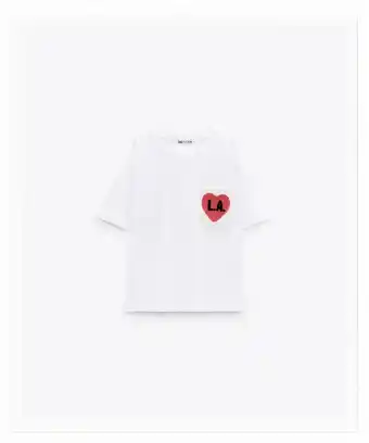 ZARA Camiseta bolsillo crochet oferta