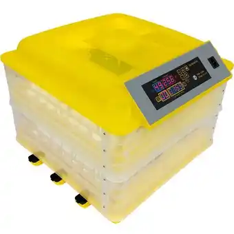 Incubadora 96 huevos automatico control humedad temperatura