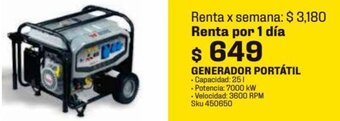 Sodimac Homecenter Generador Portátil oferta