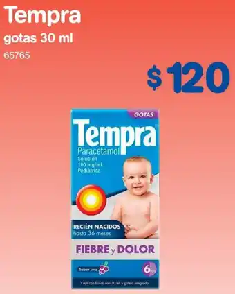 Farmacias Benavides Tempra Gotas 30ml oferta