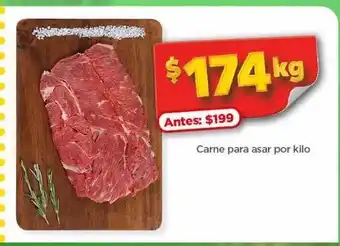 Bodega Aurrerá Carne para asar kg oferta
