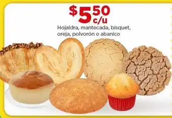Hojaldre, mantecada, bisquet, oreja, polvorón o abanico