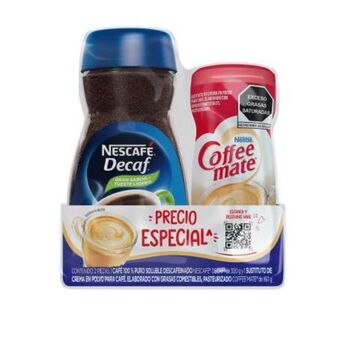 Sam's Club Café soluble nescafé decaf descafeinado 300 g + 1 coffee mate de 160 g oferta