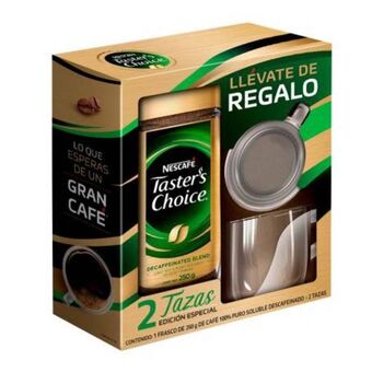 Sam's Club Café soluble taster's choice nescafé descafeinado 250 g + 2 tazas de cristal oferta