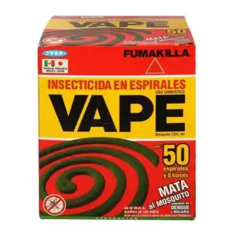 Insecticida vape espirales 50 pzas