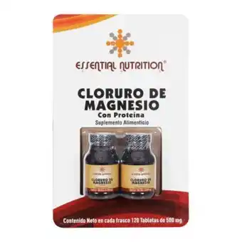 Sam's Club Cloruro de magnesio essential nutrition eng 2 pzas con 120 tabletas de 500 mg c/u oferta