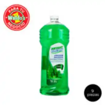 Waldos Mayoreo limpiador multiusos antibacterial aroma a pino, 9 piezas 2 litros oferta
