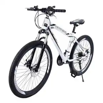 Coppel Bicicleta de montaña urbana deportiva centurfit color blanco de 26 pulgadas con 21 velocidades y frenos de disco shimano oferta