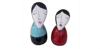 Muebles Dico Escultura pareja almendra greco azul oferta