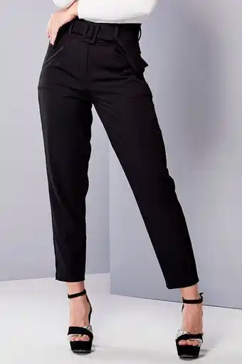 Santory Pantalón liso con hebilla oferta