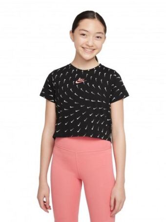 Calzzapato Nike do1332 010 black/(pink salt) g nsw tee crop swooshfetti ch-m-l-xl oferta