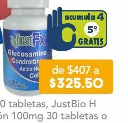 Farmacia San Pablo Just fx 90 cápsulas frasco sulfato de glucosamina 166.66 mg oferta