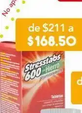 Farmacia San Pablo Stresstabs 600 hierro 30 tabletas caja vitamina c 600 mg oferta