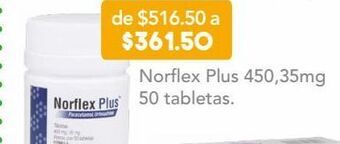 Farmacia San Pablo Norflex plus 50 tableta frasco oferta