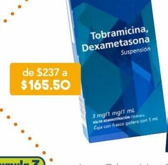 Tobramicina 3 mg dexametasona 1 mg,