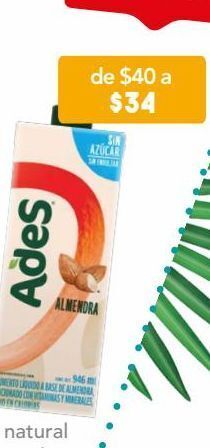 Farmacia San Pablo Ades alimento líquido a base de almendra oferta