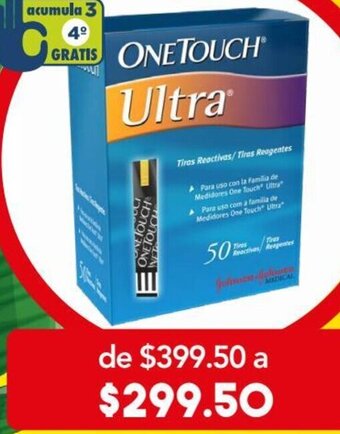 Farmacia San Pablo One Touch Ultra 50 Tiras Reactivas oferta