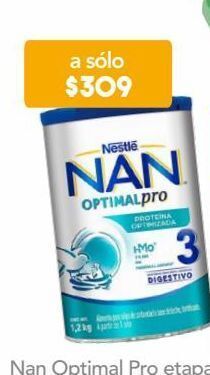 Farmacia San Pablo Nan optipro 3 fórmula infantil para bebés de 1 a 3 años 1.2 kg oferta