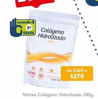 Farmacia San Pablo Ntx colágeno hidrolizado polvo auxiliar en huesos, articulaciones, uñas y cabello oferta