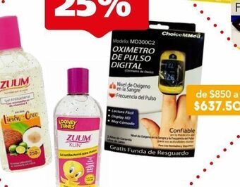 Farmacia San Pablo Choicemmed oxímetro de pulso digital (dedo) + funda de resguardo mod: md300c2 oferta
