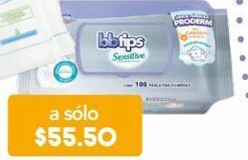 Farmacia San Pablo Bbtips sensitive toallitas húmedas con caléndula y avena 100 piezas oferta