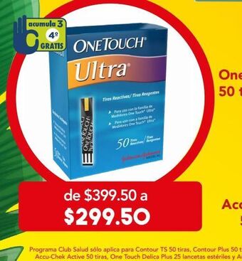Farmacia San Pablo One touch tiras ultra 50 piezas oferta