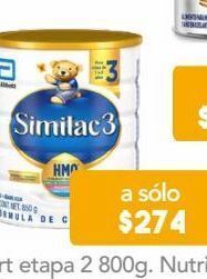 Farmacia San Pablo Similac etapa 3 fórmula de continuación para niños de 1 a 3 años con hmo 850 g oferta