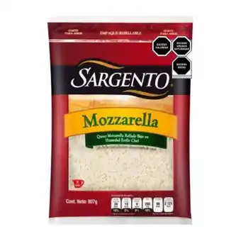 Queso mozzarella sargento rallado 907 g