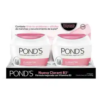 Sam's Club Crema facial pond's clarant b3 2 pzas de 400 g c/u oferta