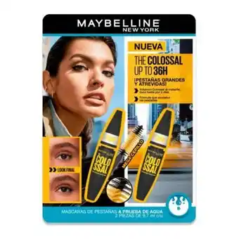 Mascara de pestañas maybelline 2 pzas de 9.7 ml c/u
