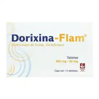 Sam's Club Dorixina-flam 250 mg/50 mg 14 tabletas oferta