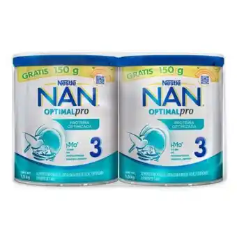 Fórmula infantil nan optimalpro etapa 3 con 2 latas de 1.5 kg c/u