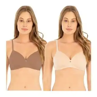 Brasier skiny 34b nude/kaki 2 pzas