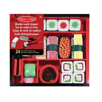 Melissa and doug 12608 juego de madera para rebanar sushi
