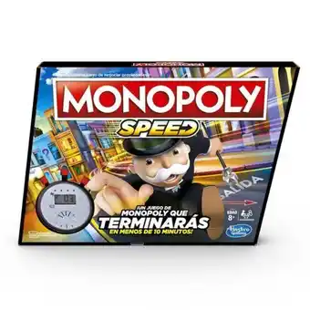 Juguetrón Hasbro gaming monopoly speed juego de mesa e7033 oferta