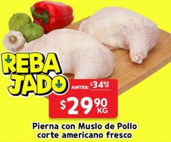 HEB Pierna con Muslo de Pollo Corte Americano Fresco oferta