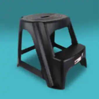 Taburete de plástico con 2 escalones