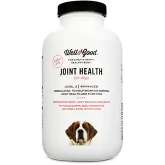 Petco Well & good pastillas cuidado de articulaciones nivel iii para perro, 90 tabletas oferta