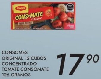 Consomes Original 12 Cubos Concentrado Tomate Consomate 126g