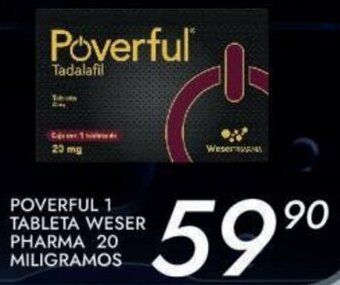 Alsuper Poverful 1 Tableta Weser Pharma 20mg oferta